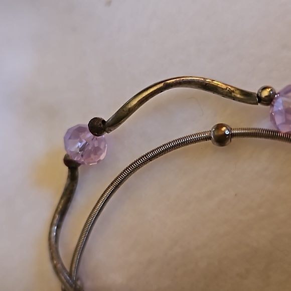 5/$25 Dainty Silvertone Stretch Bracelets - Picture 3 of 5